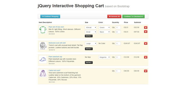 jQuery-Interactive-Shopping-Cart