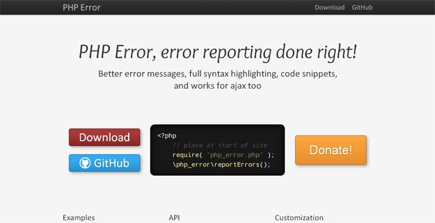 how to show error message in php on same page