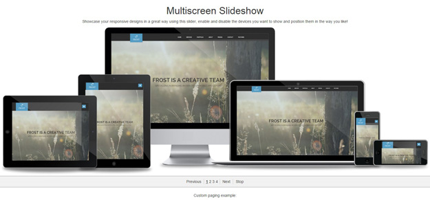 Multiscreen slideshow