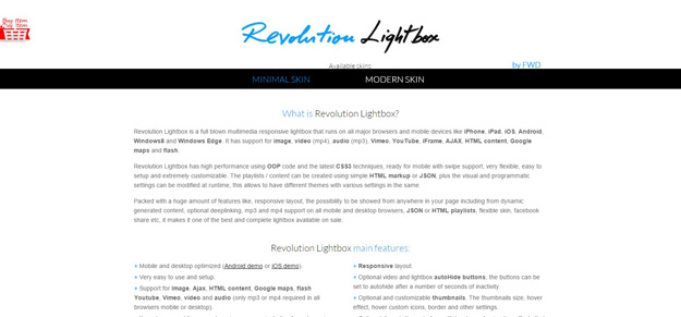 revolution lightbox