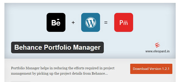 behance portfolio manager