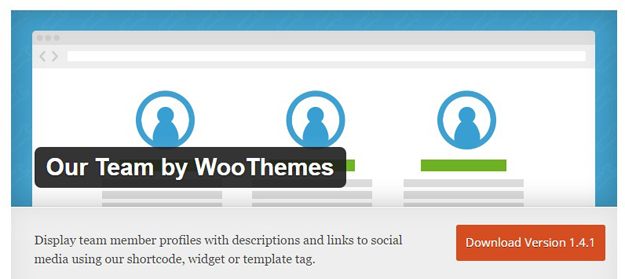 our team by woothemes