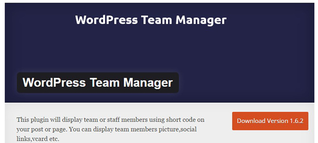 wordpress team manager