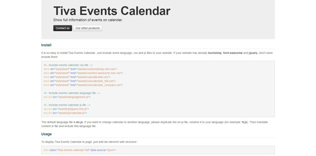 Tiva Events Calendar