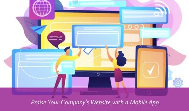 prise your company website with mobile app